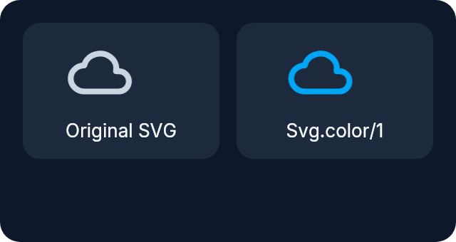 Rendered SVG original and tinted example